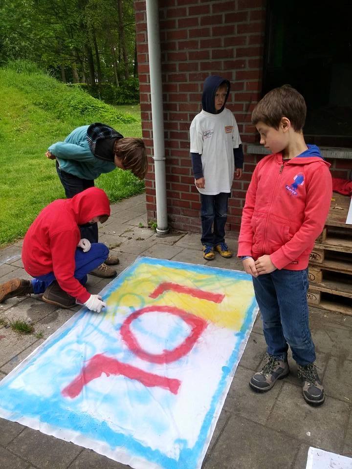 Sint-Martinus den XIIde - Graffiti activiteit WK 2015